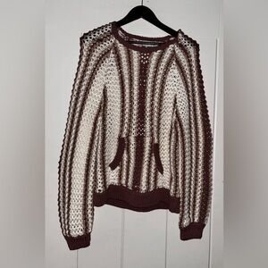 Free People Dayton Sweater Beachy Surf Street Relaxed Slouchy Swim‎ NEW Women M